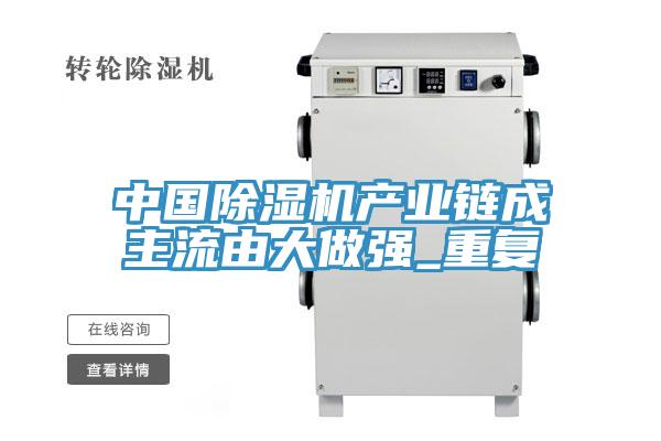 中國除濕機產(chǎn)業(yè)鏈成主流由大做強_重復(fù)